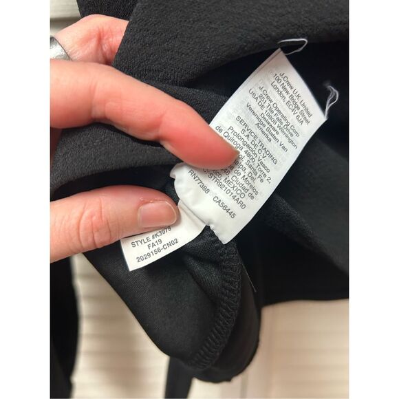 Madewell Texture & Thread Crepe Wrap Top, Black Blouse, Sz Small, MSRP $49 - Picture 8 of 8